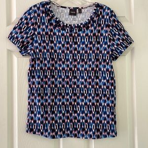 Rafaella (m) Red & Blue patterned tshirt.